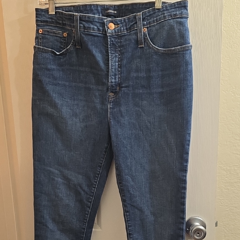 J Crew Curvy Toothpick Jeans Size 32